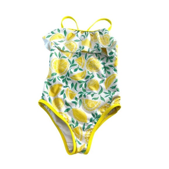 Tommy Bahama Toddler Girls Swim Suit White/Yellow/Green Size 3T - Picture 1 of 6